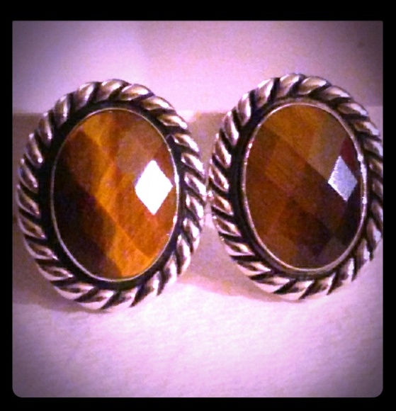 Carolyn Pollack - Relios Jewelry - RARE VINTAGE 925 Carolyn Pollack Genuine Tiger Eye